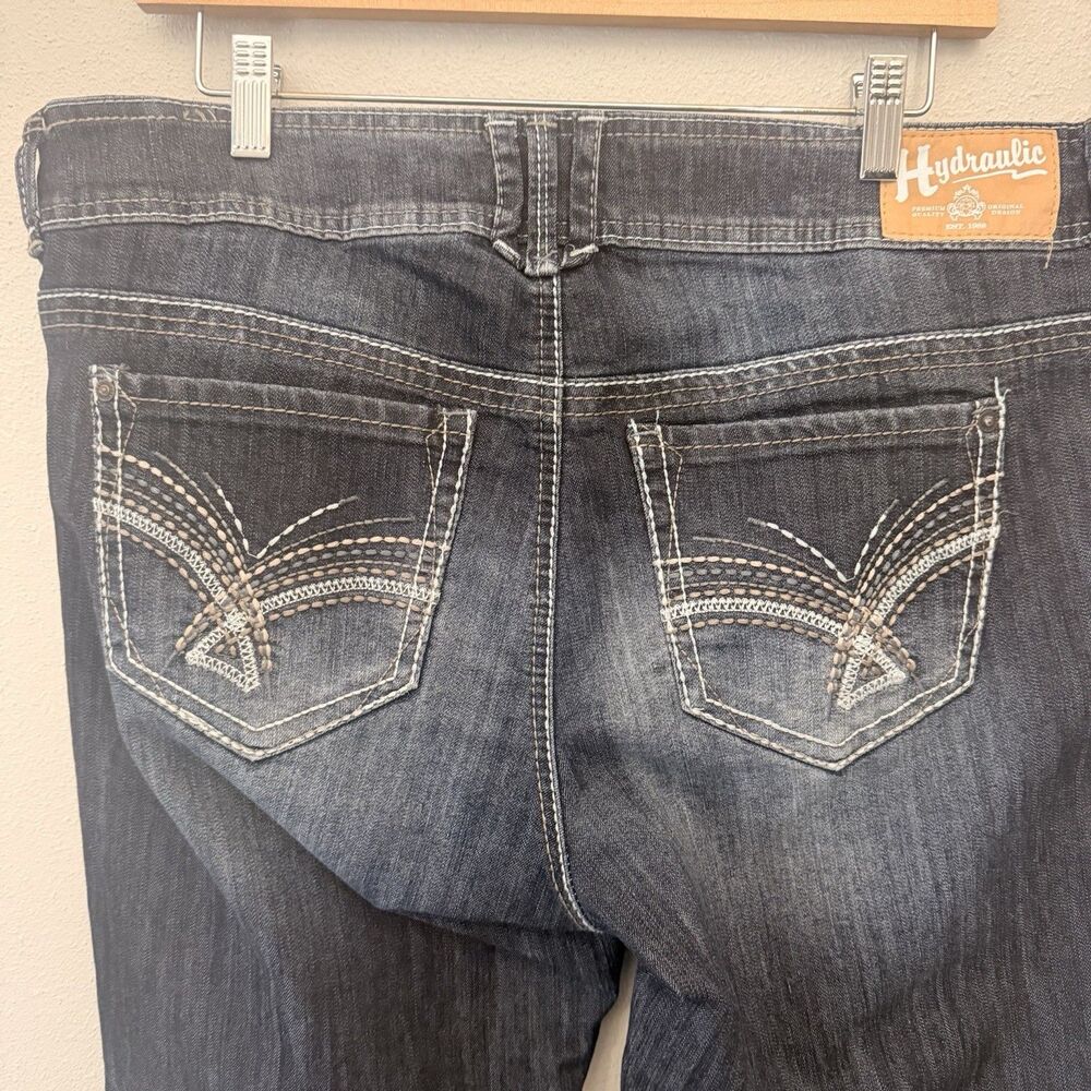 Hydraulic Women’s Blue Jeans Bailey Slim Boot Cut Size 18W Western Rodeo Cowgirl